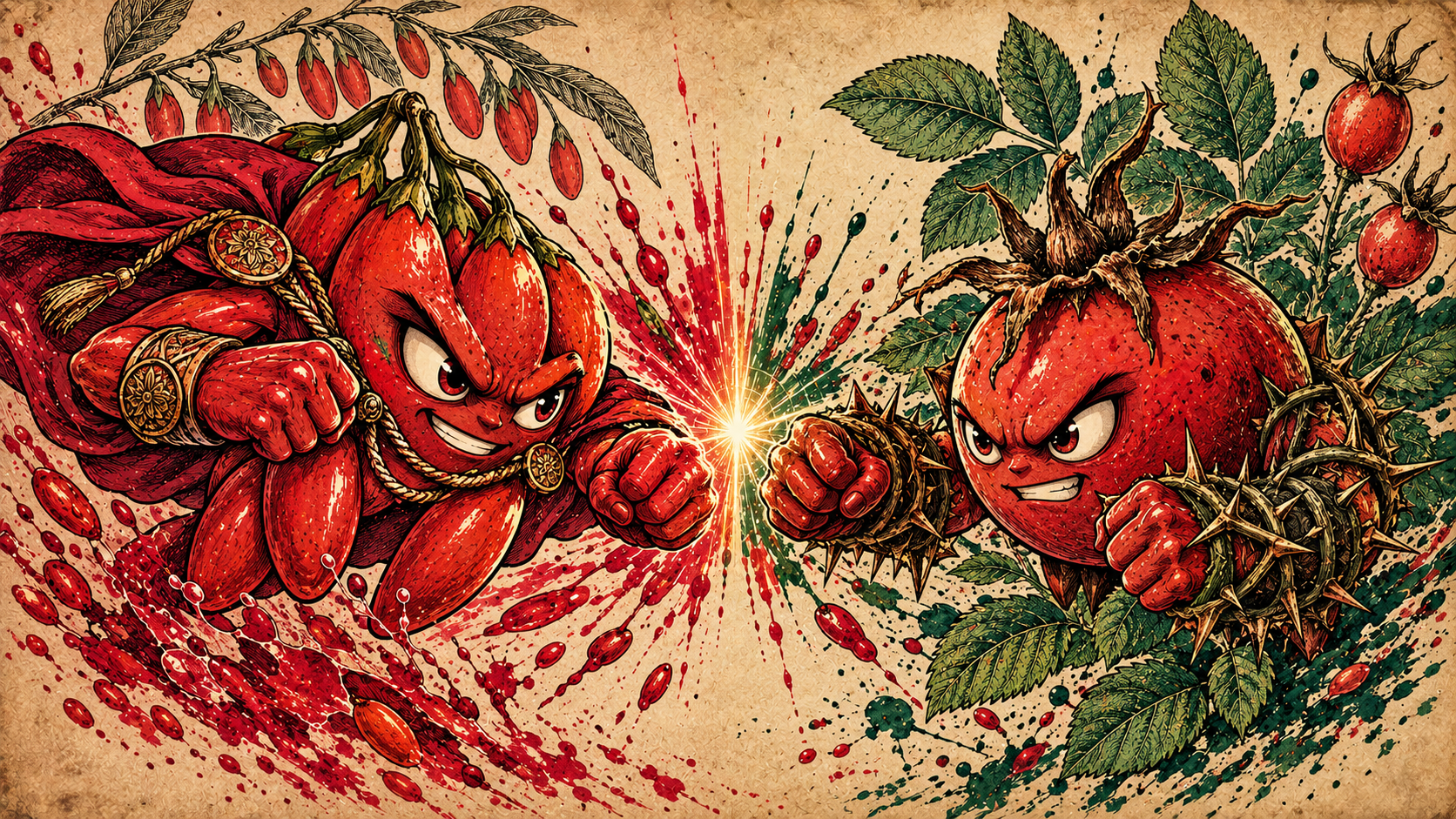 Choc des Titans : Goji vs Cynorrhodon — L'Apothicarium